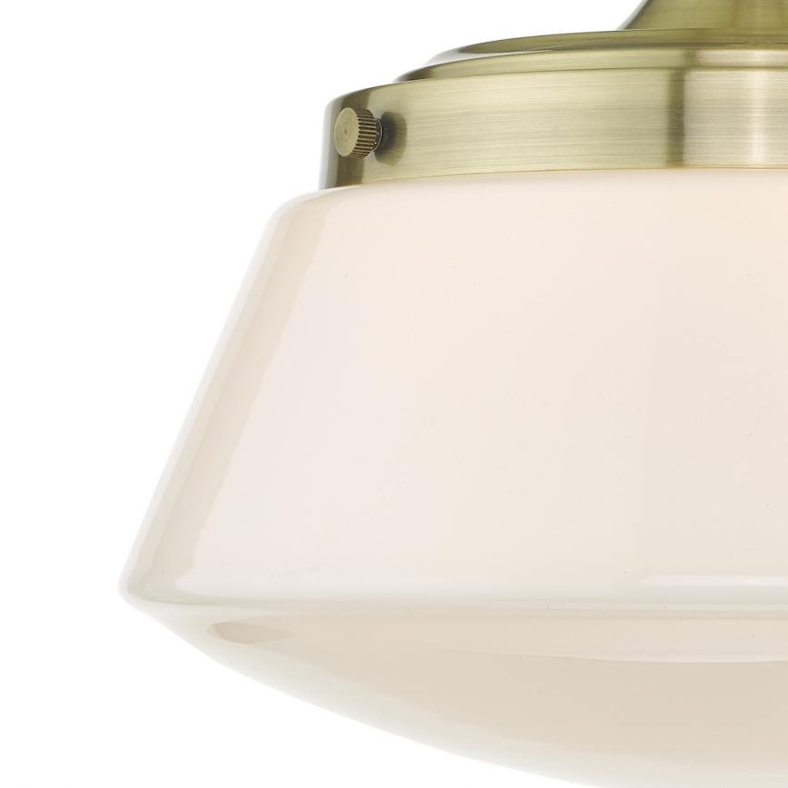 Där Lighting CAD0175 - Πλαφονιέρα μπάνιου CADEN 1xE27/60W/230V IP44 μπρούτζος