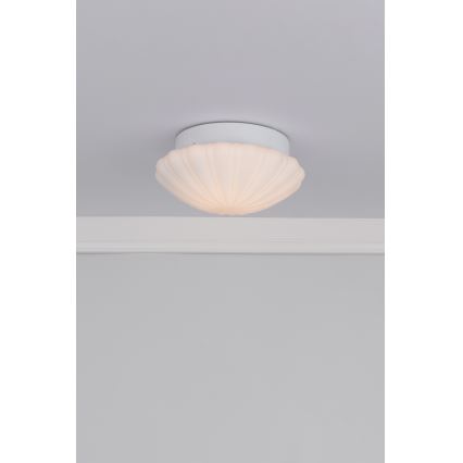 Där Lighting CAF502 - Φωτιστικό οροφής για μπάνιο CAFE 1xE27/60W/230V διάμ. 27 εκ. IP44 λευκό