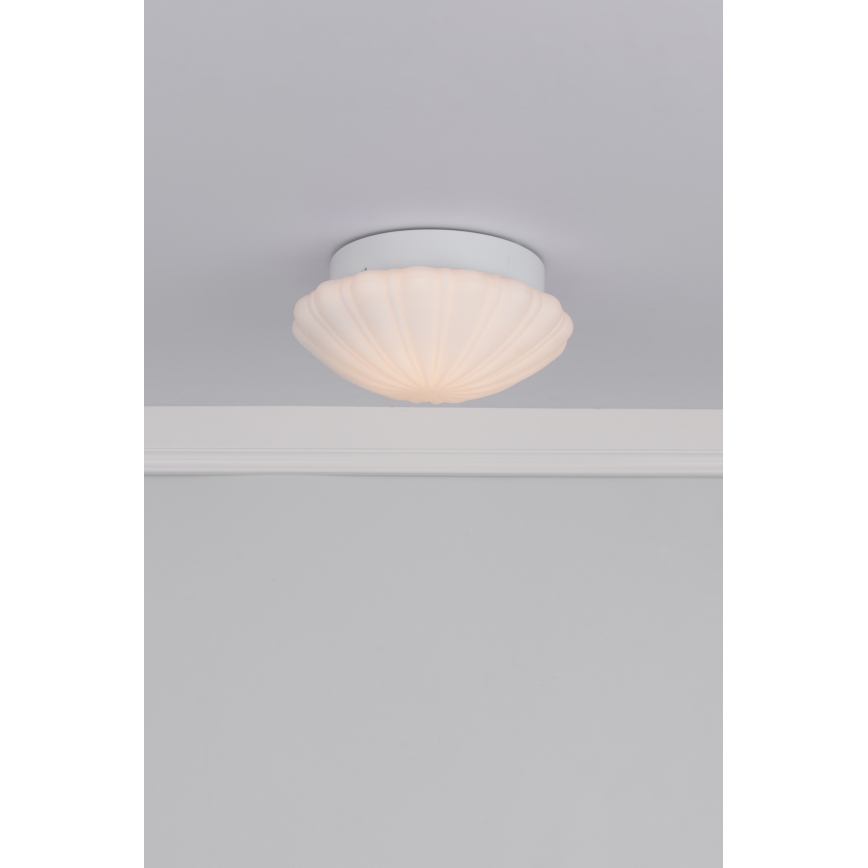 Där Lighting CAF502 - Φωτιστικό οροφής για μπάνιο CAFE 1xE27/60W/230V διάμ. 27 εκ. IP44 λευκό