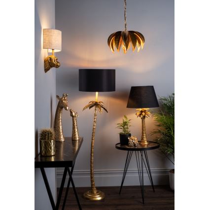 Där Lighting CAR0135 - Χρυσός πολυέλαιος με αλυσίδα CARA 1xE27/60W/230V