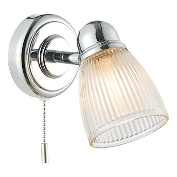 Där Lighting CED0738 - Επιτοίχιο φωτιστικό μπάνιου CEDRIC 1xG9/25W/230V IP44 γυαλιστερό χρώμιο