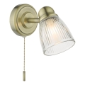 Där Lighting CED0775 - Επιτοίχιο φωτιστικό μπάνιου CEDRIC 1xG9/25W/230V IP44 ορείχαλκος