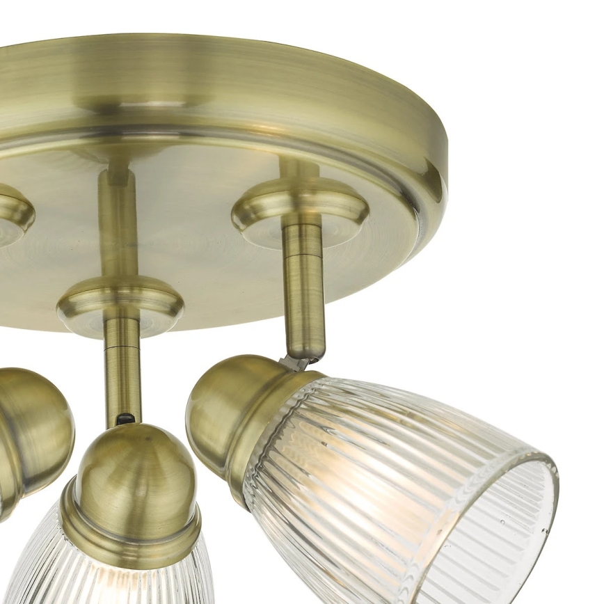 Där Lighting CED7675 - Φωτιστικό σποτ για μπάνιο CEDRIC 3xG9/25W/230V IP44 ορείχαλκος