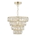 Där Lighting CER0135 - Κρεμαστό φωτιστικό CERYS με αλυσίδα 1xE27/60W/230V, χρυσό