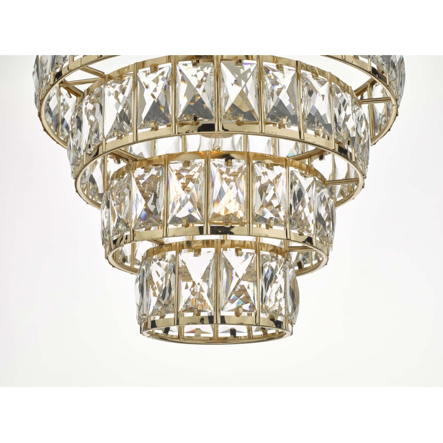 Där Lighting CER0135 - Κρεμαστό φωτιστικό CERYS με αλυσίδα 1xE27/60W/230V, χρυσό