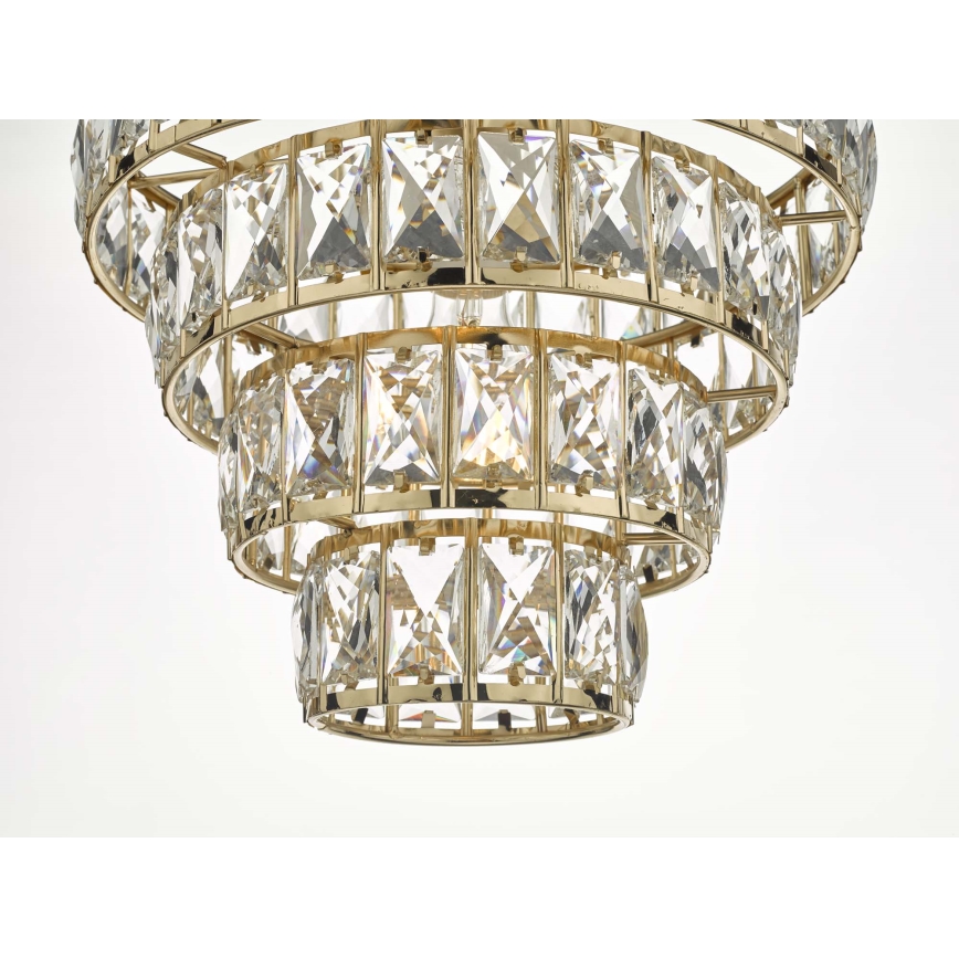 Där Lighting CER0135 - Κρεμαστό φωτιστικό CERYS με αλυσίδα 1xE27/60W/230V, χρυσό