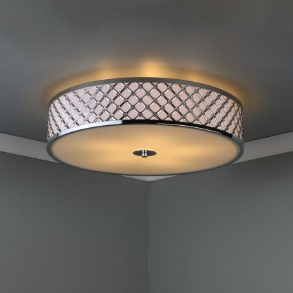 Där Lighting CIV5050 - Φωτιστικό οροφής CIVIC, 5xE14/60W/230V, διάμ. 50 cm, γυαλιστερό χρώμιο