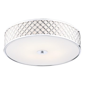 Där Lighting CIV5050 - Φωτιστικό οροφής CIVIC, 5xE14/60W/230V, διάμ. 50 cm, γυαλιστερό χρώμιο