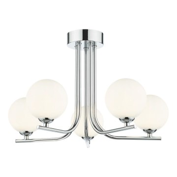 Där Lighting CRA5450-02 - Πολυέλαιος σε ράβδο CRADLE 5xG9/25W/230V γυαλιστερό χρώμιο