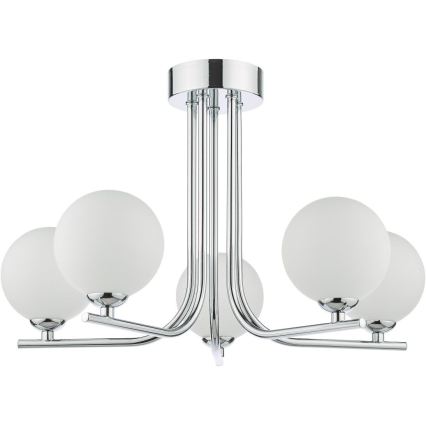 Där Lighting CRA5450-02 - Πολυέλαιος σε ράβδο CRADLE 5xG9/25W/230V γυαλιστερό χρώμιο