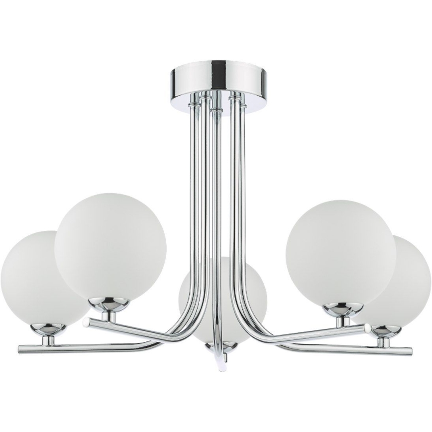 Där Lighting CRA5450-02 - Πολυέλαιος σε ράβδο CRADLE 5xG9/25W/230V γυαλιστερό χρώμιο