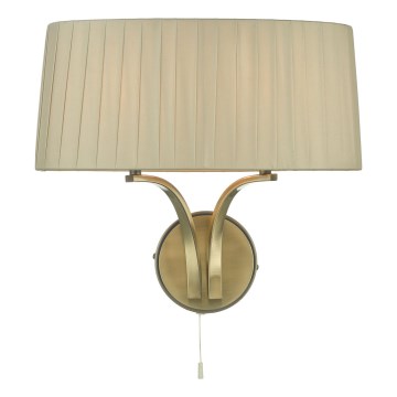 Där Lighting CRI0929 - Απλίκα CRISTIN 2xE14/40W/230V ορείχαλκος/ταουπ