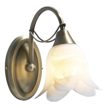 Där Lighting DOU0775 - Απλίκα DOUBLET 1xE14/40W/230V ορείχαλκος