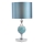 Där Lighting ELS4223 - Επιτραπέζιο φωτιστικό ELSA 1xE27/40W/230V μπλε/γυαλισμένο χρώμιο