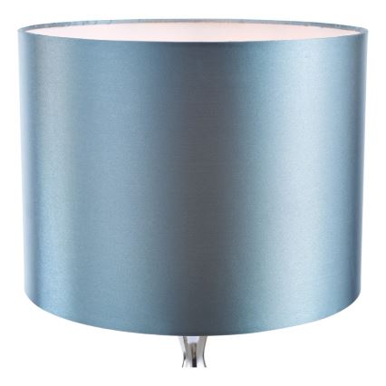 Där Lighting ELS4223 - Επιτραπέζιο φωτιστικό ELSA 1xE27/40W/230V μπλε/γυαλισμένο χρώμιο