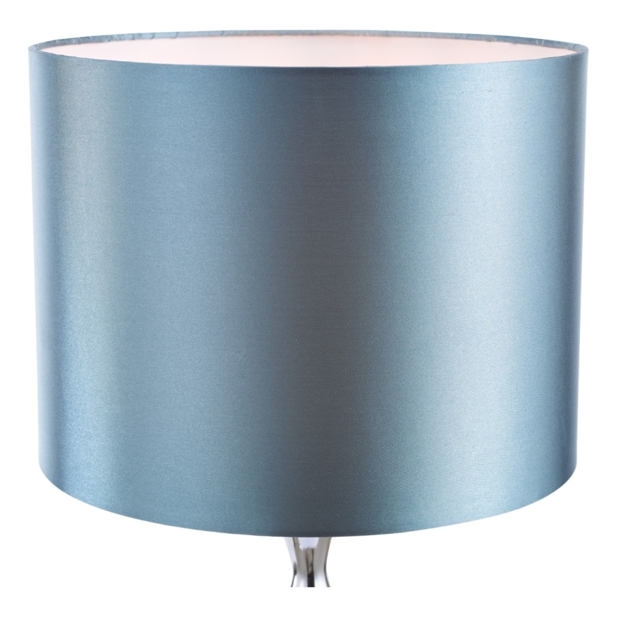 Där Lighting ELS4223 - Επιτραπέζιο φωτιστικό ELSA 1xE27/40W/230V μπλε/γυαλισμένο χρώμιο