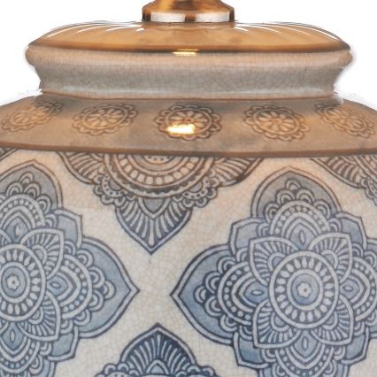 Där Lighting ELY4223 - Επιτραπέζιο φωτιστικό ELY 1xE27/60W/230V μπλε