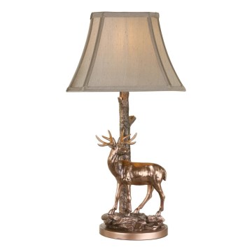 Där Lighting GUL5545-X - Επιτραπέζιο φωτιστικό GULLIVER 1xE27/60W/230V μπεζ/μπρονζέ
