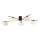 Där Lighting JAS5422 - Επιφανειακό φωτιστικό οροφής JASPER 5xG9/25W/230V μαύρο
