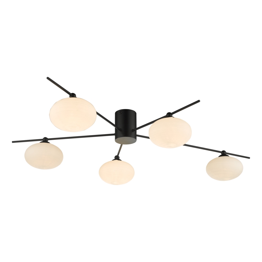 Där Lighting JAS5422 - Επιφανειακό φωτιστικό οροφής JASPER 5xG9/25W/230V μαύρο