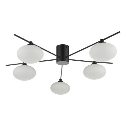 Där Lighting JAS5422 - Επιφανειακό φωτιστικό οροφής JASPER 5xG9/25W/230V μαύρο