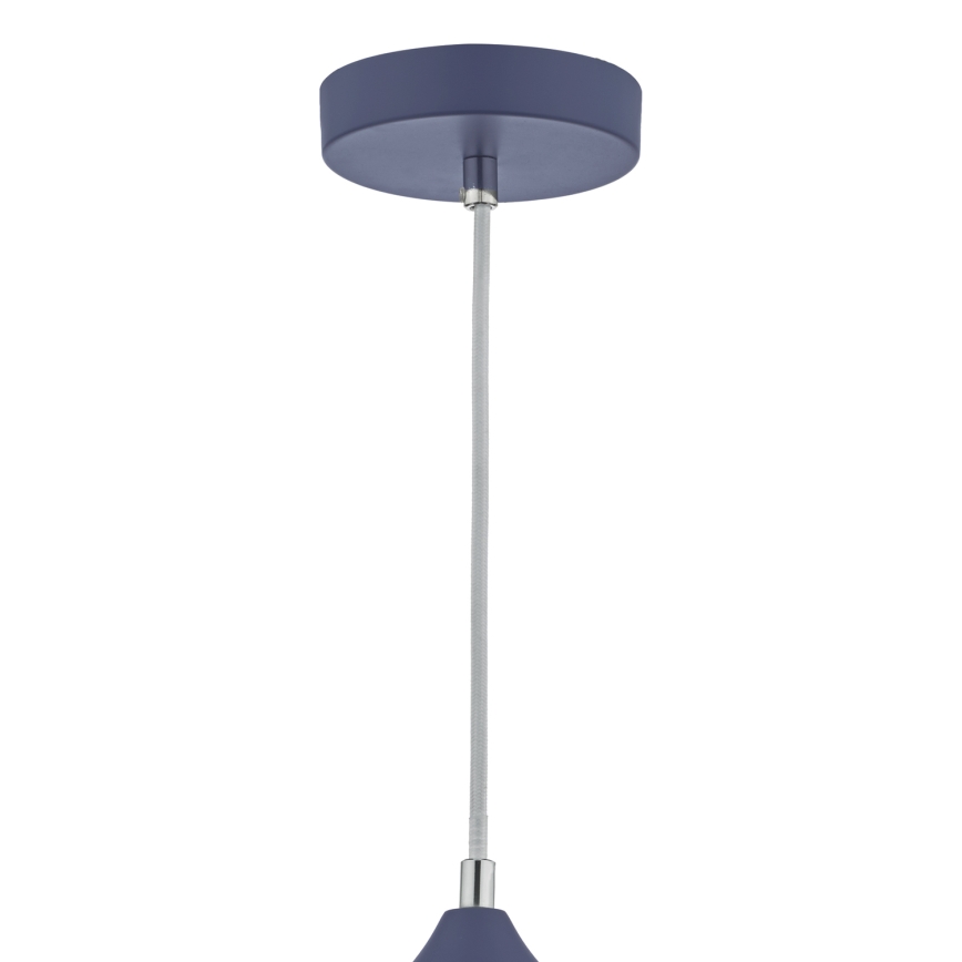 Där Lighting KAE0123 - Κρεμαστό φωτιστικό με καλώδιο KAELAN 1xE27/60W/230V μπλε