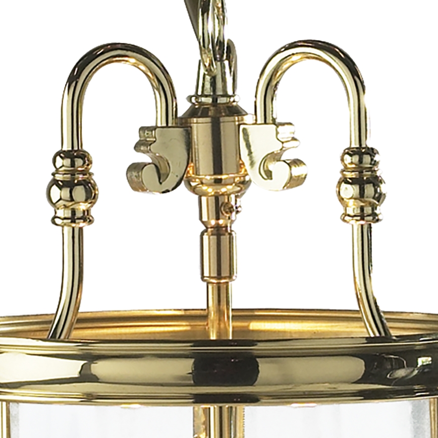 Där Lighting LAM0340 - Πολυέλαιος σε αλυσίδα LAMBETH 3xE14/60W/230V, φινίρισμα ορείχαλκου