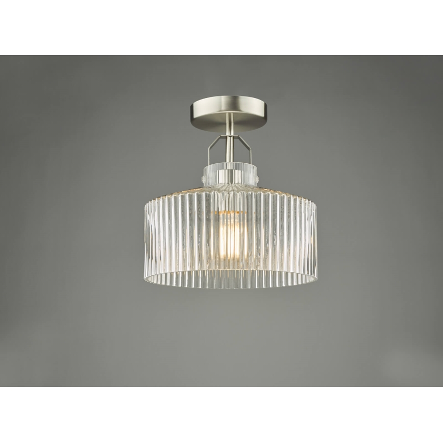 Där Lighting LEN4846 - Επιφανειακό φωτιστικό οροφής LENKA 1xE27/60W/230V ματ χρώμιο