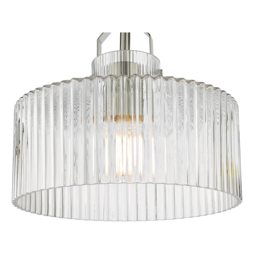 Där Lighting LEN4846 - Επιφανειακό φωτιστικό οροφής LENKA 1xE27/60W/230V ματ χρώμιο