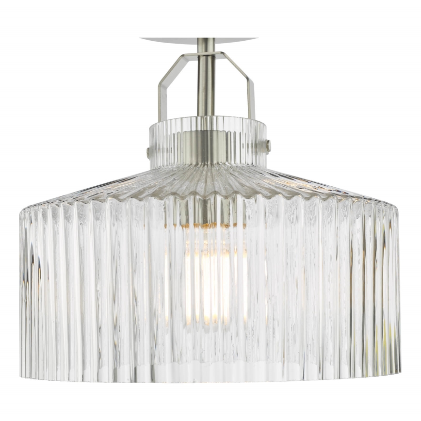 Där Lighting LEN4846 - Επιφανειακό φωτιστικό οροφής LENKA 1xE27/60W/230V ματ χρώμιο
