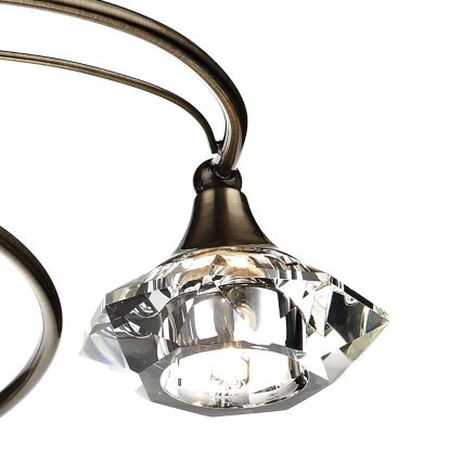 Där Lighting LUT0675 - Επιφανειακό φωτιστικό οροφής LUTHER 6xG9/40W/230V, μπρούτζινο φινίρισμα