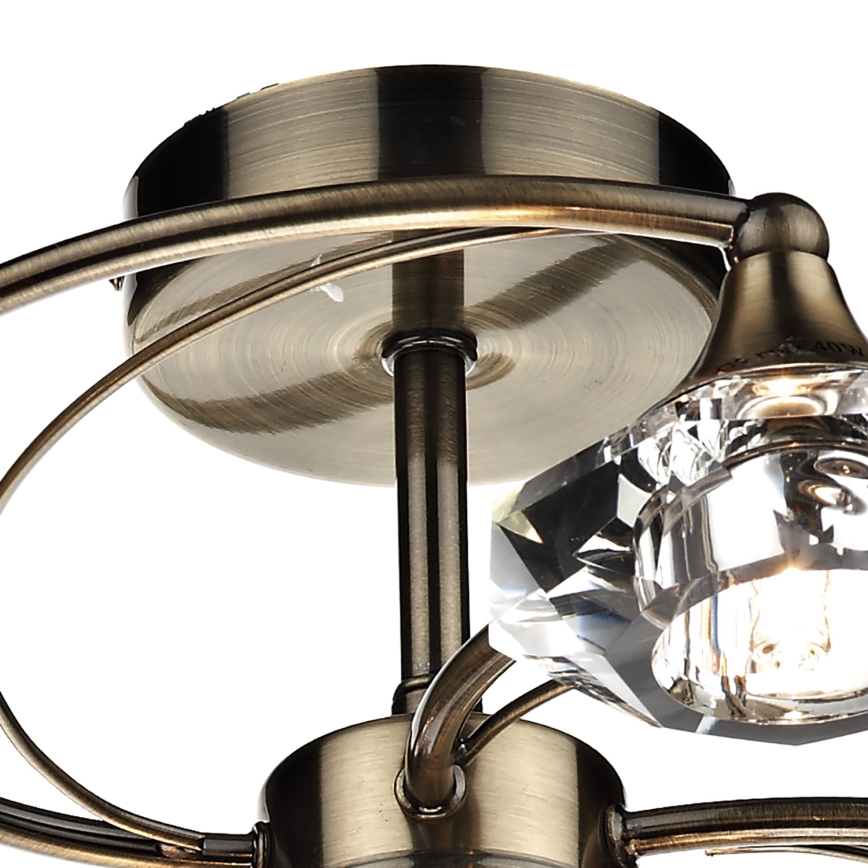 Där Lighting LUT0675 - Επιφανειακό φωτιστικό οροφής LUTHER 6xG9/40W/230V, μπρούτζινο φινίρισμα