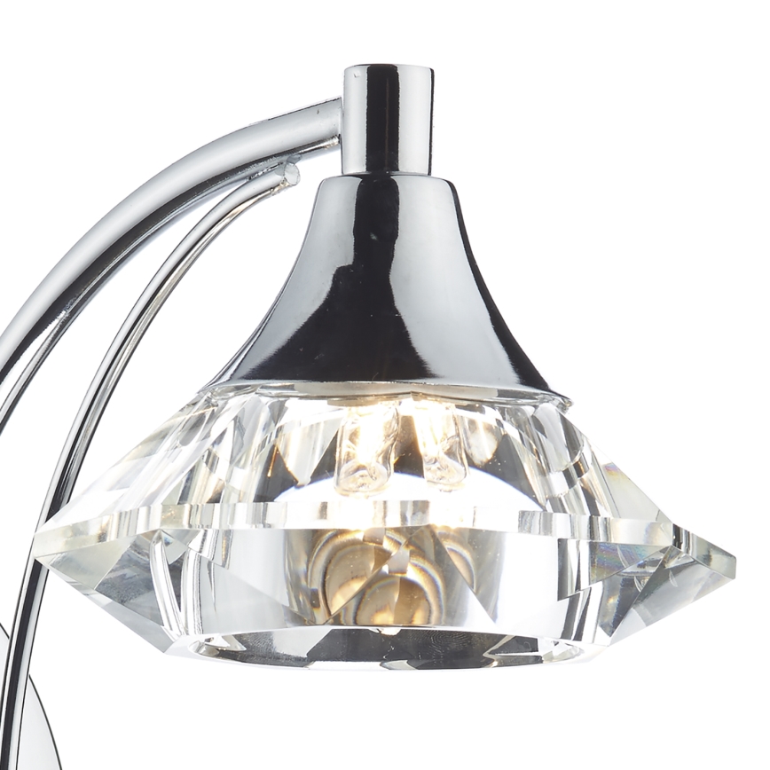 Där Lighting LUT0750 - Επιτοίχιο φωτιστικό LUTHER 1xG9/40W/230V γυαλιστερό χρώμιο