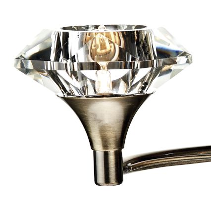 Där Lighting LUT0975 - Επιτοίχιο φωτιστικό LUTHER 2xG9/40W/230V μπρούτζινο