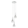 Där Lighting LYA0350 - Κρεμαστό φωτιστικό LYALL με καλώδιο 3xG9/40W/230V γυαλιστερό χρώμιο
