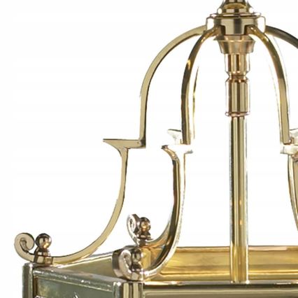 Där Lighting MOO0340 - Πολυέλαιος με αλυσίδα MOORGATE 3xE14/60W/230V ορείχαλκος