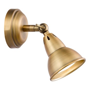 Där Lighting NAT0742 - Επιτοίχιο σποτ NATHANIEL 1xGU10/11W/230V ορείχαλκος