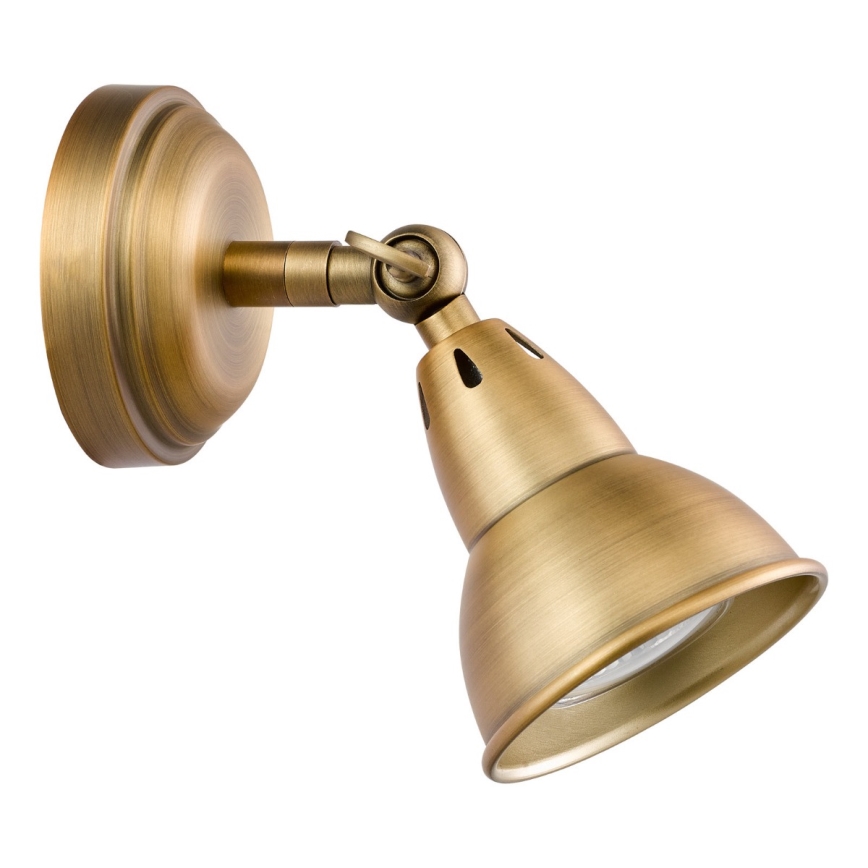 Där Lighting NAT0742 - Επιτοίχιο σποτ NATHANIEL 1xGU10/11W/230V ορείχαλκος