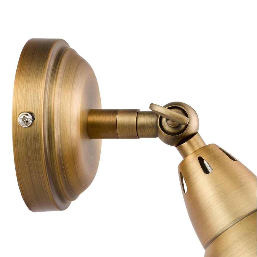Där Lighting NAT0742 - Επιτοίχιο σποτ NATHANIEL 1xGU10/11W/230V ορείχαλκος