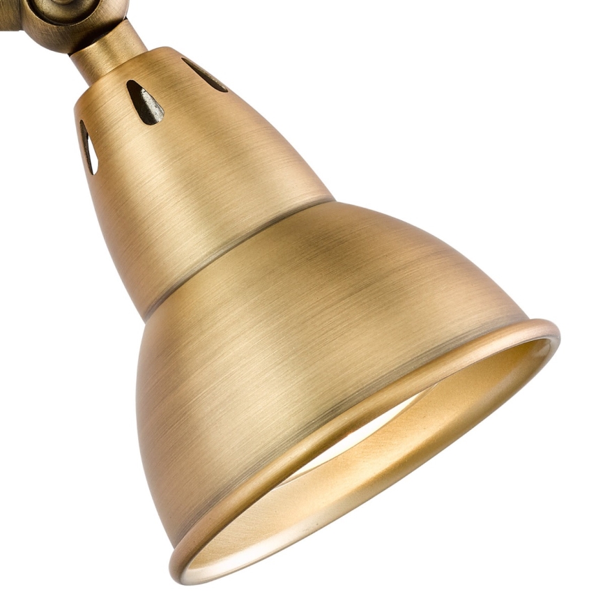 Där Lighting NAT0742 - Επιτοίχιο σποτ NATHANIEL 1xGU10/11W/230V ορείχαλκος