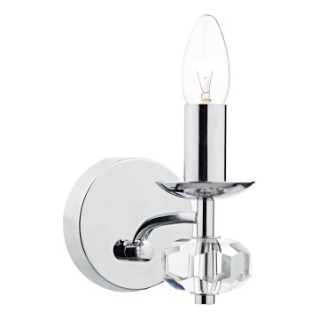 Där Lighting OLE0750 - Επιτοίχιο φωτιστικό OLEANA 1xE14/40W/230V γυαλιστερό χρώμιο