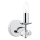 Där Lighting OLE0750 - Επιτοίχιο φωτιστικό OLEANA 1xE14/40W/230V γυαλιστερό χρώμιο