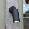 Där Lighting ORT0722 - LED εξωτερικό επιτοίχιο σποτ φωτιστικό ORTEGA 1xGU10/5W/230V IP65 μαύρο