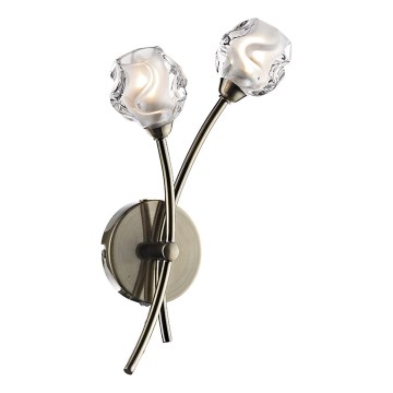 Där Lighting SEA0975 - Επιτοίχιο φωτιστικό SEATTLE 2xG9/40W/230V ορείχαλκο