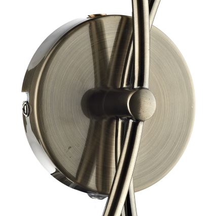 Där Lighting SEA0975 - Επιτοίχιο φωτιστικό SEATTLE 2xG9/40W/230V ορείχαλκο