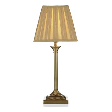 Där Lighting TAY4075-X - Επιτραπέζιο φωτιστικό TAYLOR 1xE14/40W/230V μπεζ/μπρούτζινο