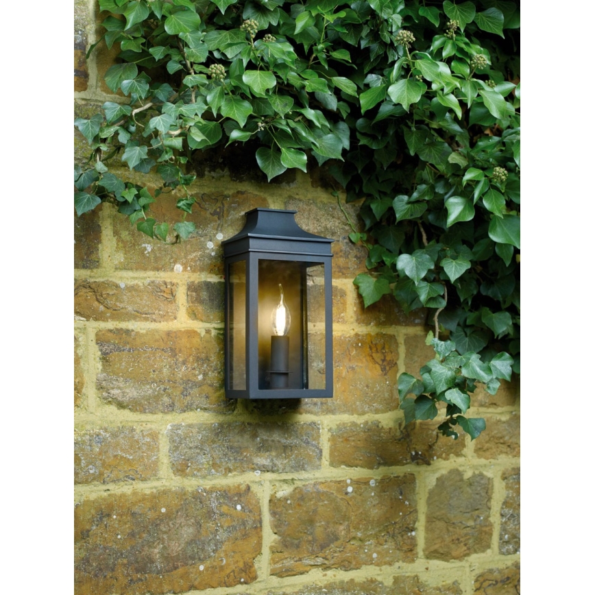 Där Lighting VAP5222 - Επιτοίχιο φωτιστικό εξωτερικού χώρου VAPOUR 1xE14/60W/230V IP44 μαύρο