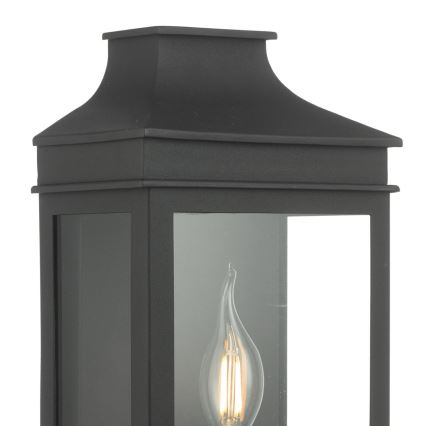 Där Lighting VAP5222 - Επιτοίχιο φωτιστικό εξωτερικού χώρου VAPOUR 1xE14/60W/230V IP44 μαύρο