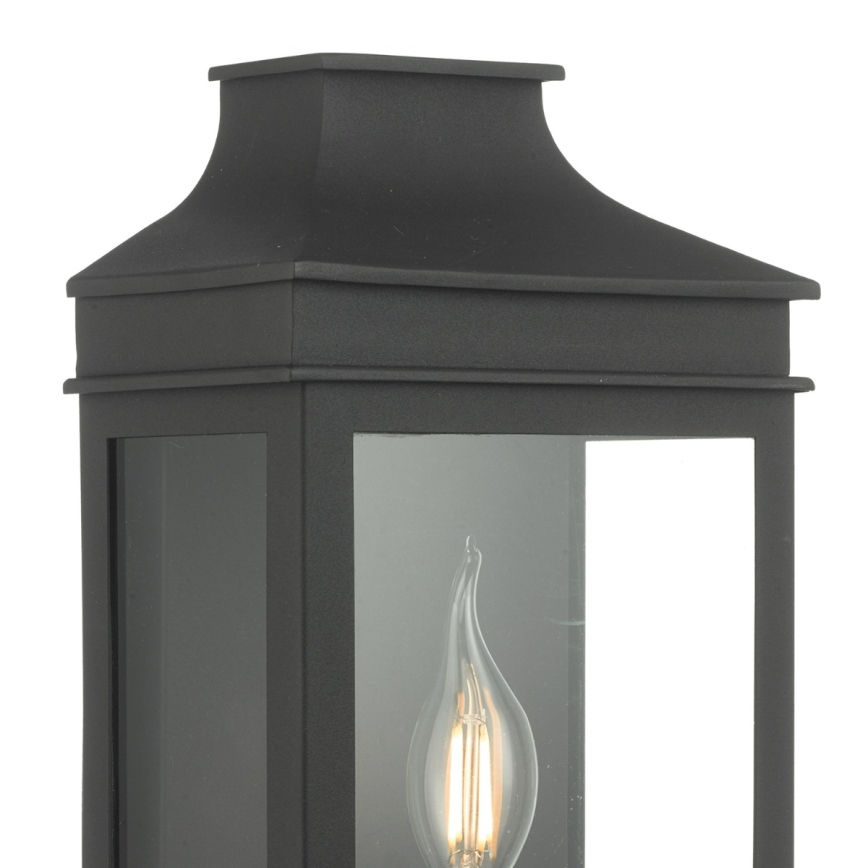 Där Lighting VAP5222 - Επιτοίχιο φωτιστικό εξωτερικού χώρου VAPOUR 1xE14/60W/230V IP44 μαύρο