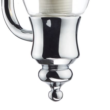 Där Lighting VES0750 - Επιτοίχιο φωτιστικό μπάνιου VESTRY 1xG9/25W/230V IP44 γυαλιστερό χρώμιο